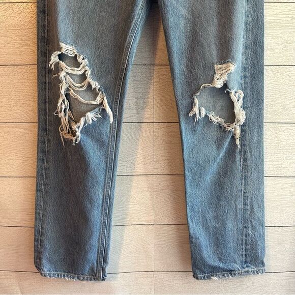 AGOLDE 90's Mid Rise Loose Fit Jeans in Fall Out Size 24 - Picture 7 of 12